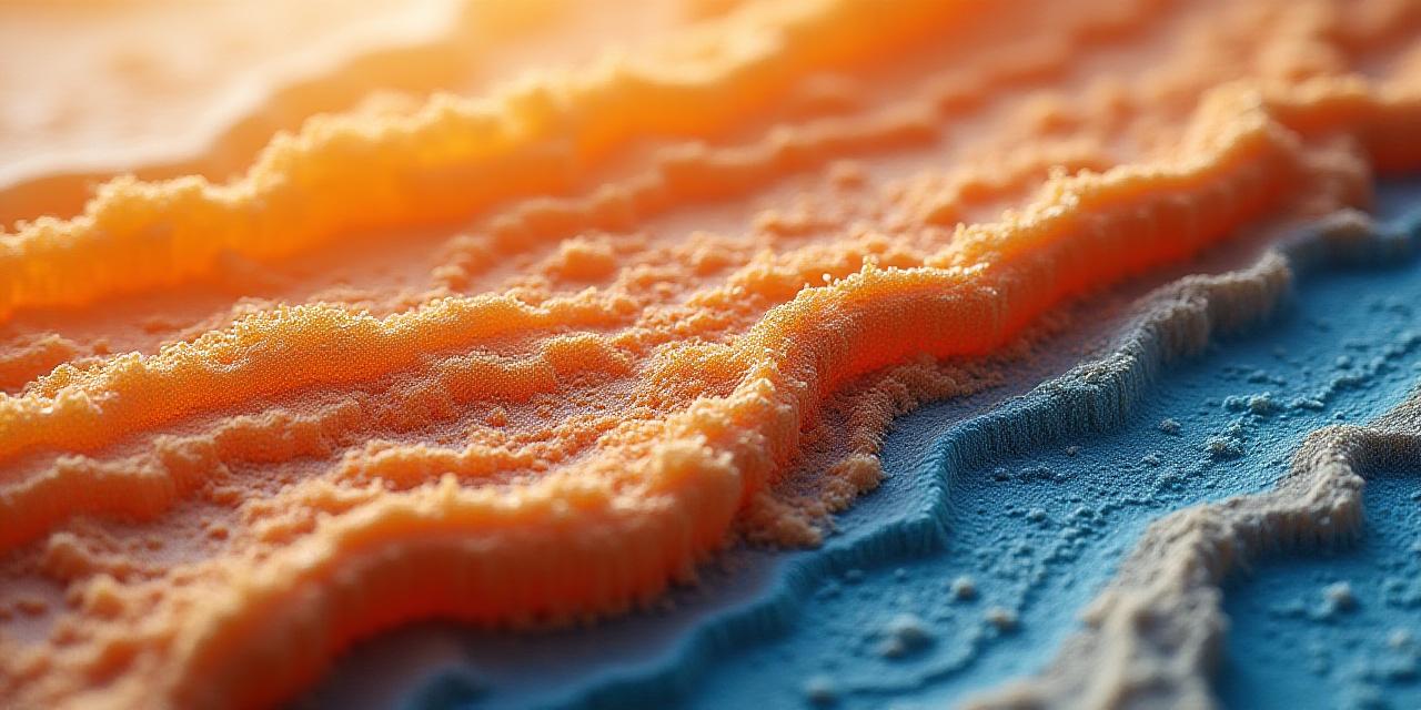 Abstract mineral layers representing structured legal terms